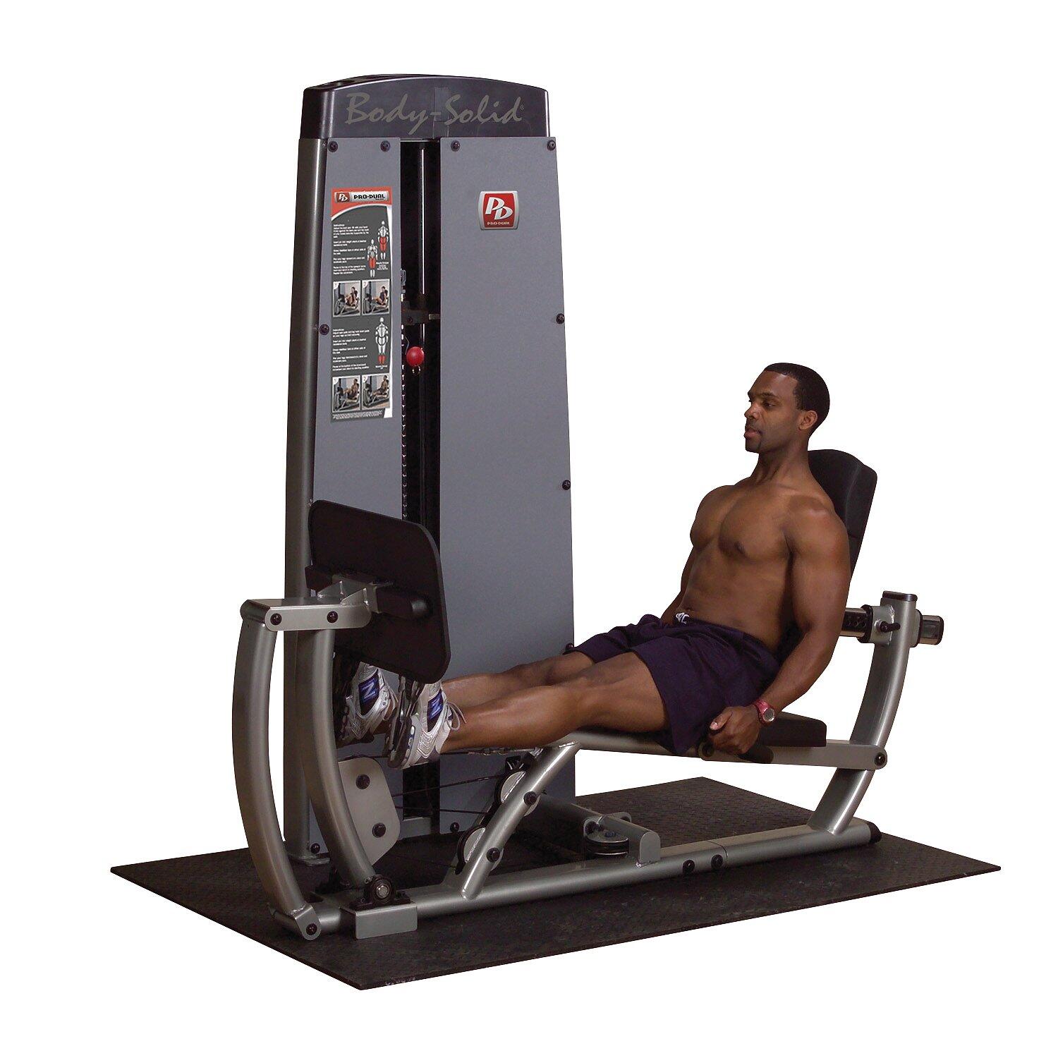 Beinpresse und Wadenmaschine Pro Dual Gewichtsblock 95 kg Fitness 3/3
