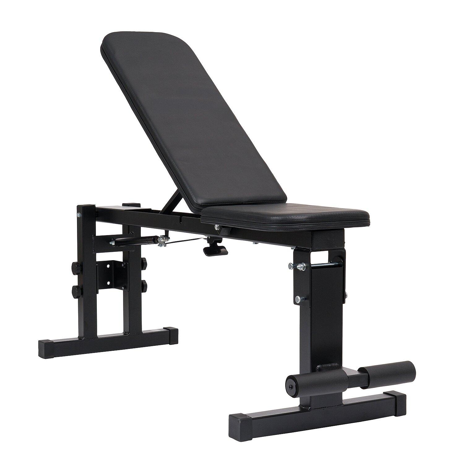 Trainingsbank klappbar Gewichtheben Unisex Schwarz 2/6