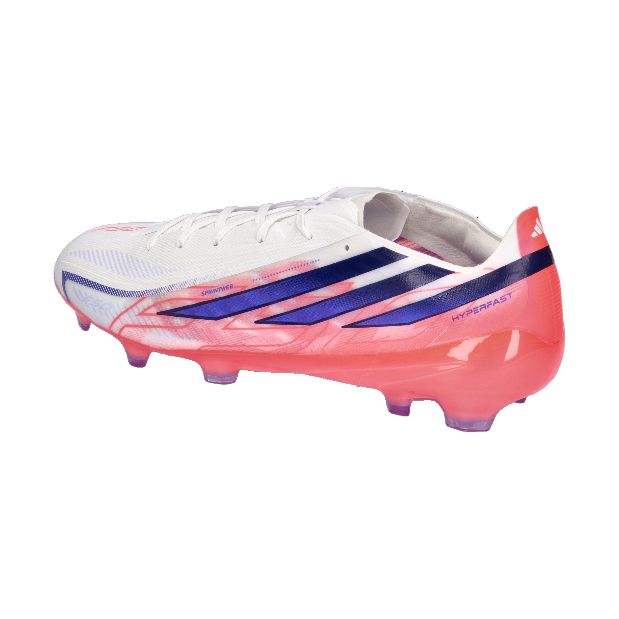 Adidas F50 Hyperfast Pro FG Branco e rosa 10/14