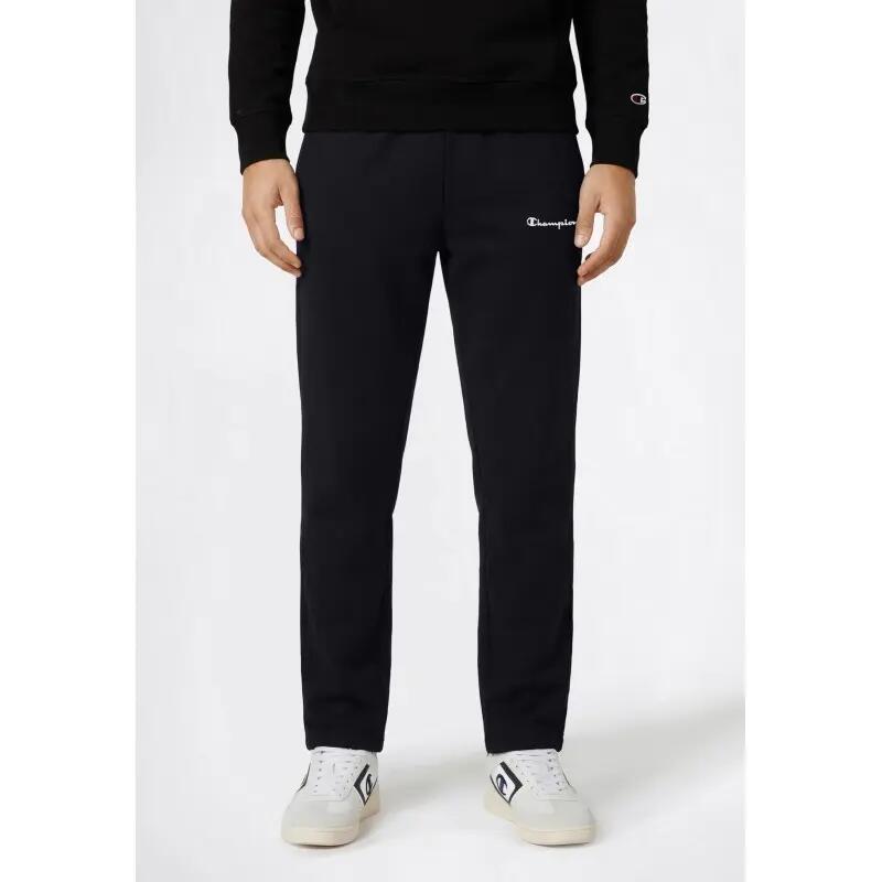 Pantalón chándal hombre - Pierna recta - Negro satinado 2/5