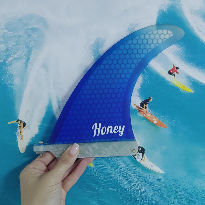 Quilla Honey Classic Single Fin 7 Electric Blue 2/2