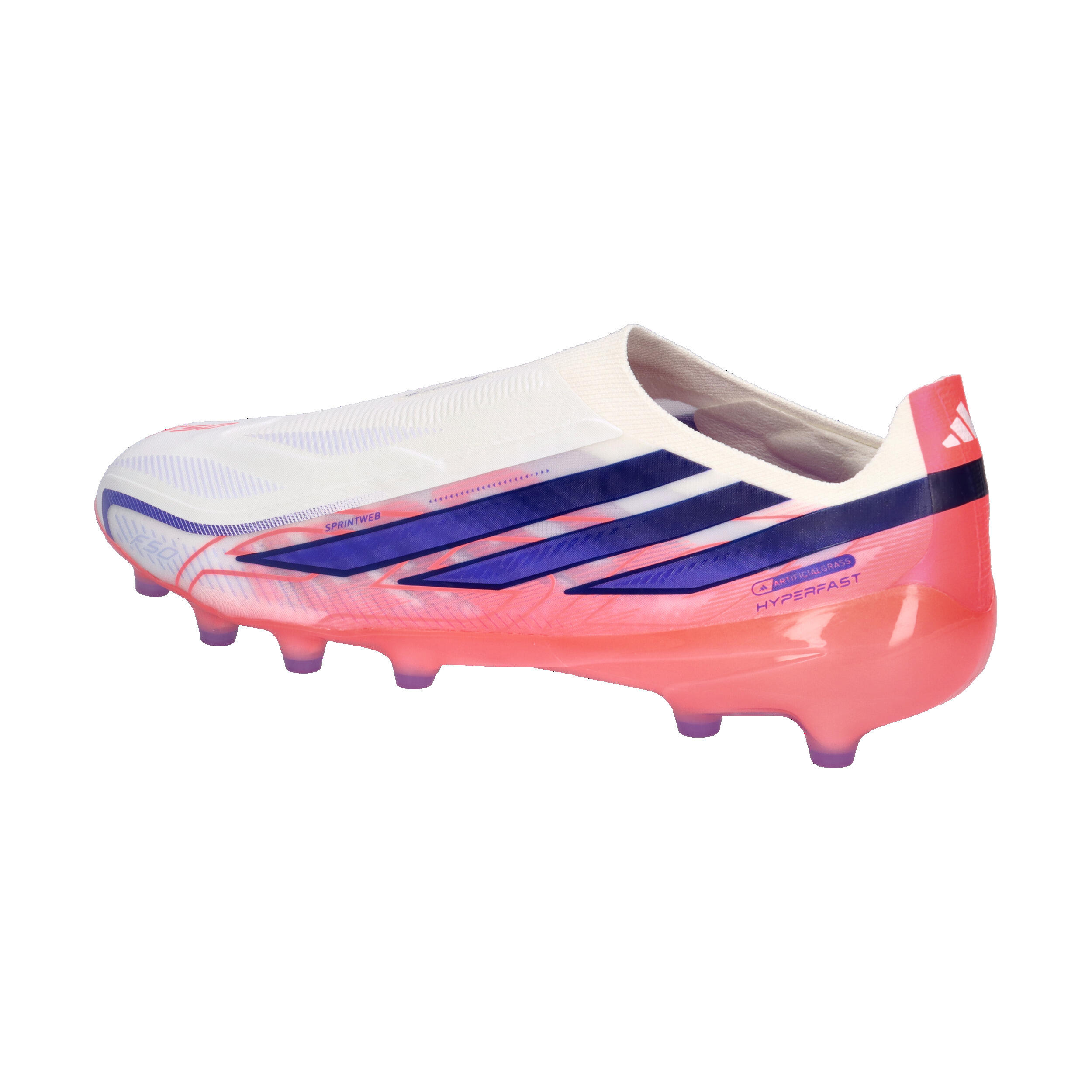 Chaussure de football sans lacets F50 Hyperfast Pro terrain synthétique 10/14