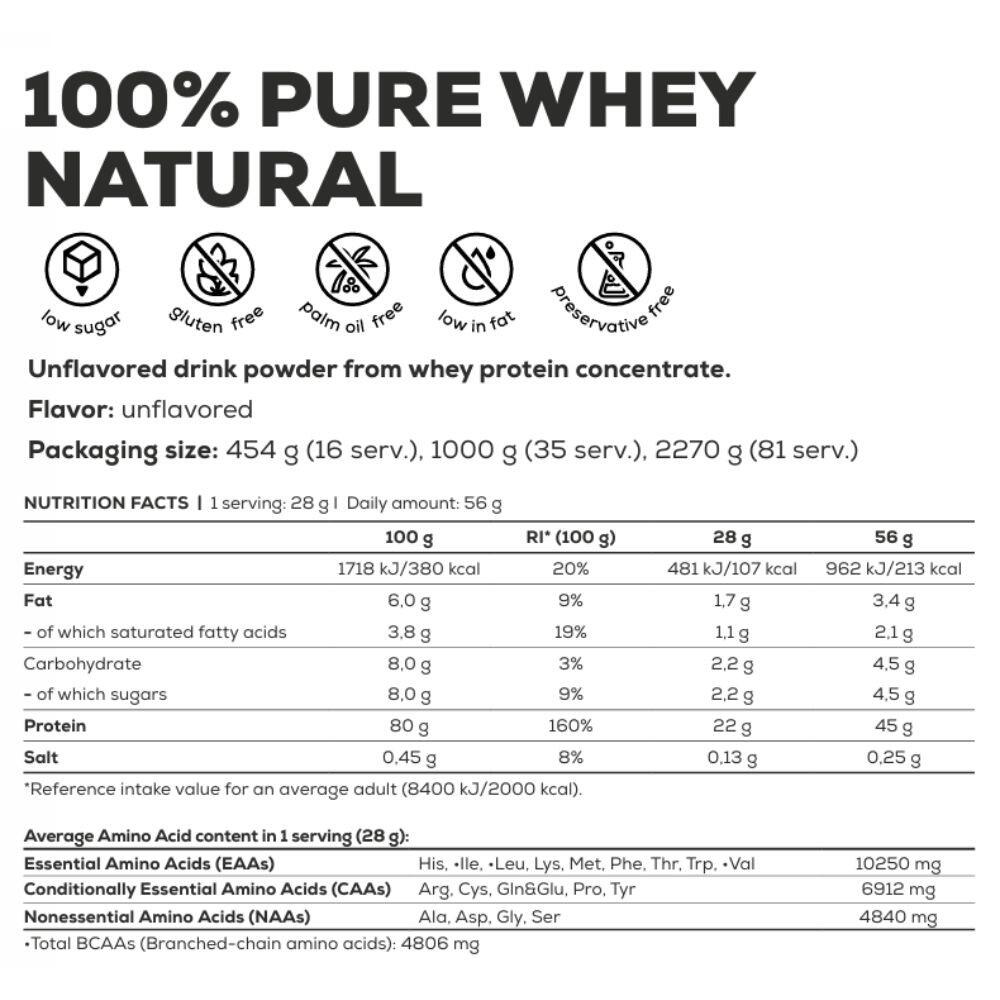 100% Pure Whey - 400g - Sabor Neutro Biotech USA 2/6