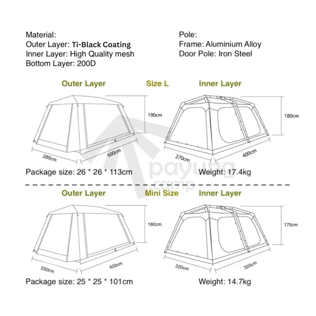 Vidalido Vicore Auto Tent Mini White
