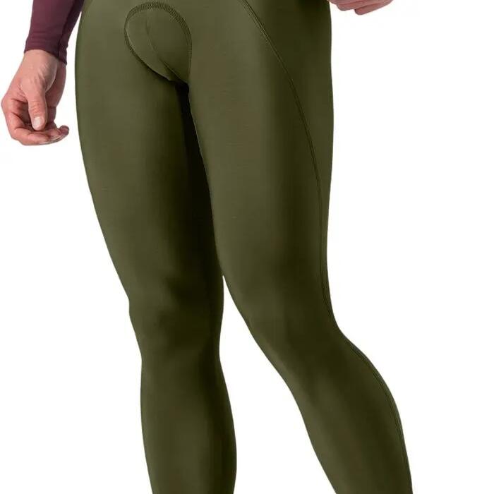 Castelli Men's Espresso Green Bib Tight