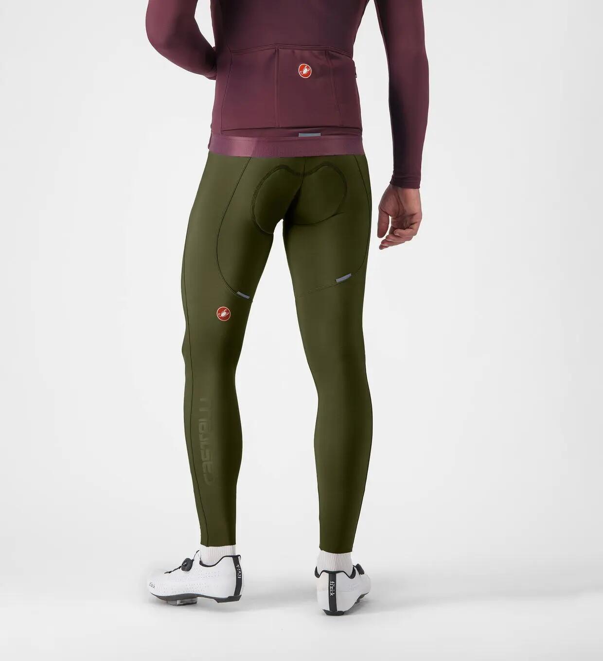 Cuissard Long à Bretelles Homme Castelli Espresso Vert 2/2