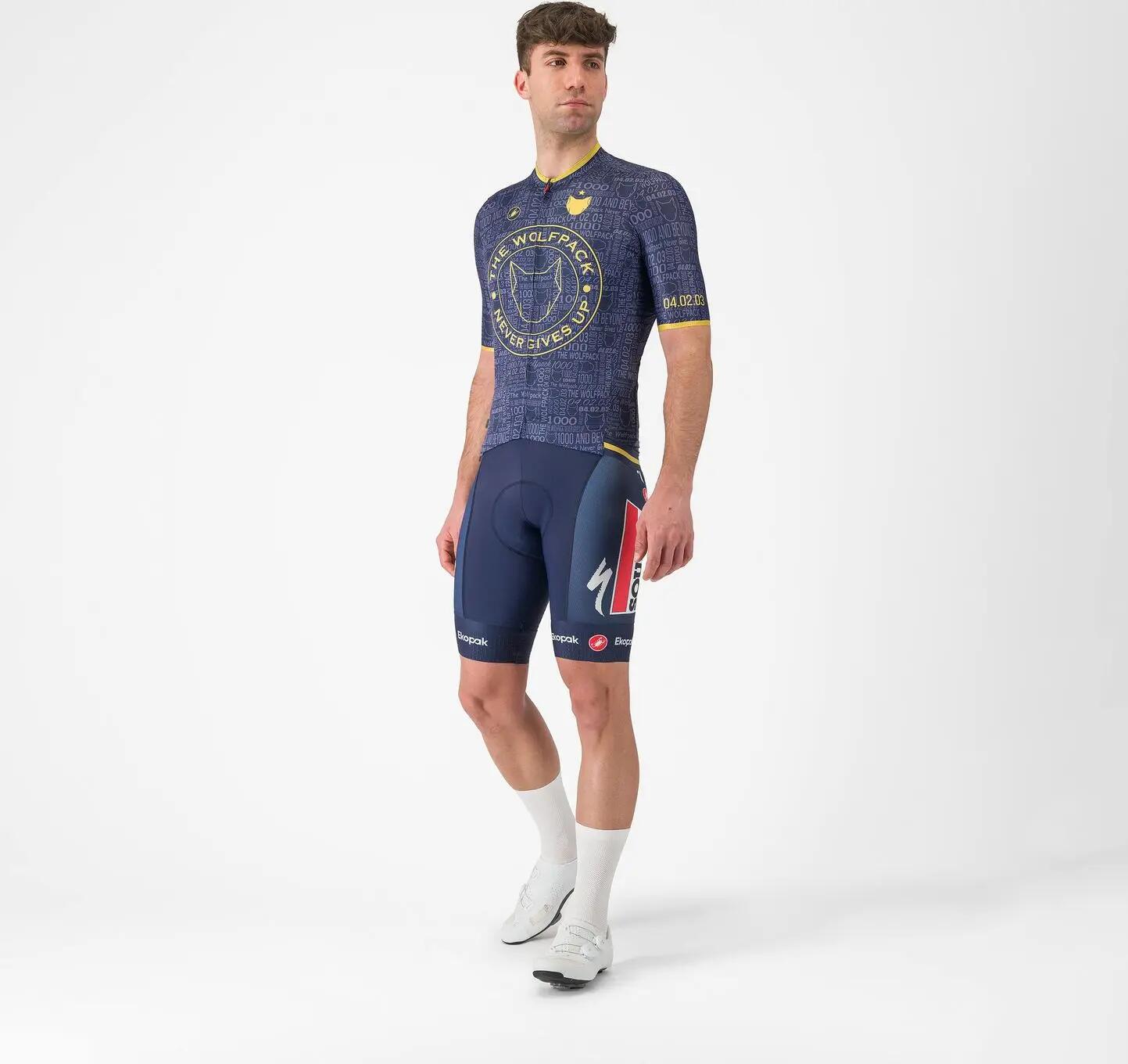 Castelli Wolfpack 1000 Victory Blau/Gold Herren Kurzarmtrikot 6/6