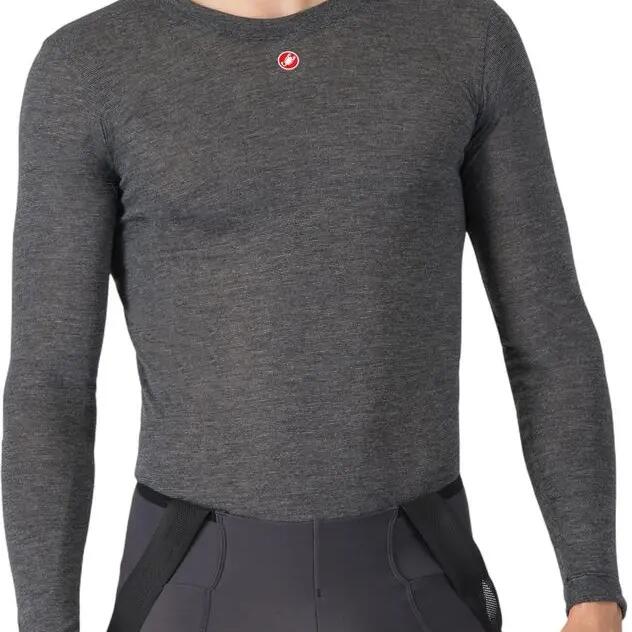 Castelli Medio Men's Long Sleeve Under Jersey Grey