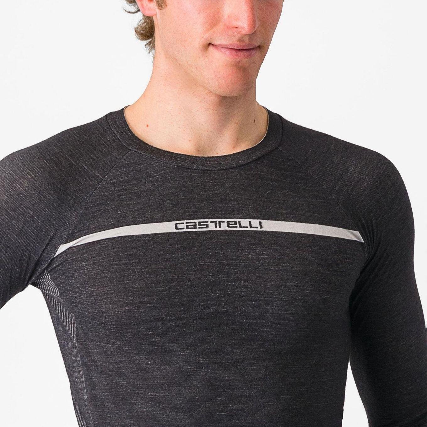 Castelli Merino Seamless Long Sleeve Baselayer Preto 3/5