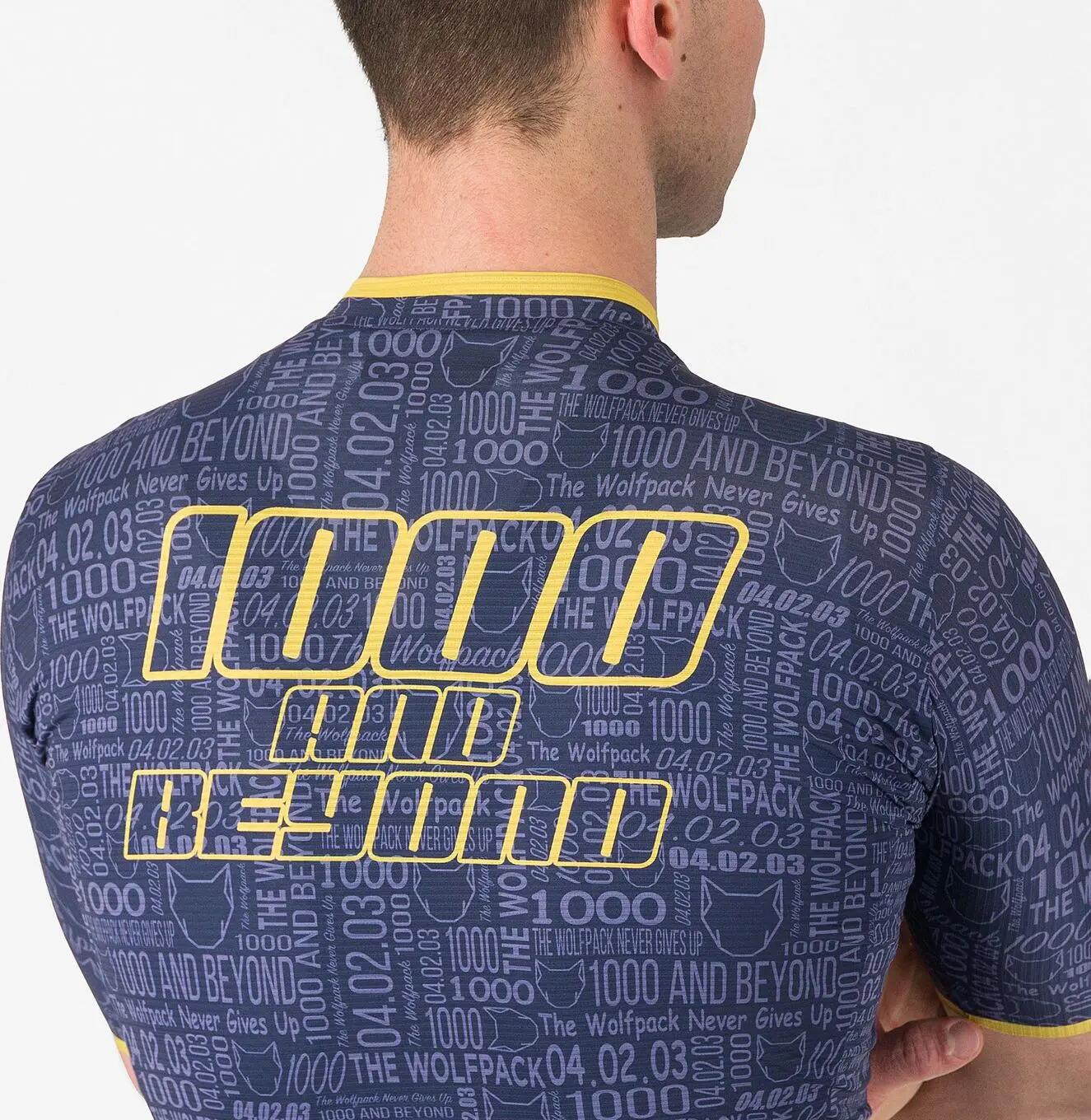 Castelli Wolfpack 1000 Victory Blau/Gold Herren Kurzarmtrikot 5/6