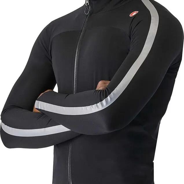 Castelli Ultra Rain Cape Waterproof Jacket Black/Silver