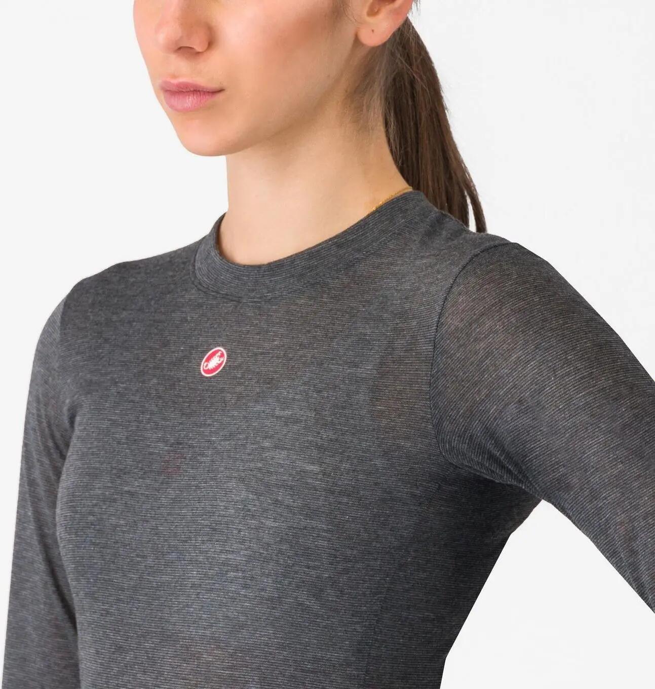 Castelli Medio Cinzento Camisola de manga comprida para mulher 3/5