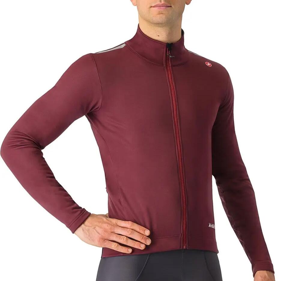 Castelli Espresso Air Bordeaux Long Sleeve Jacket