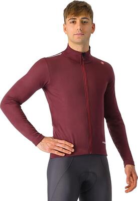 Castelli espresso air bordeaux long sleeve jacket