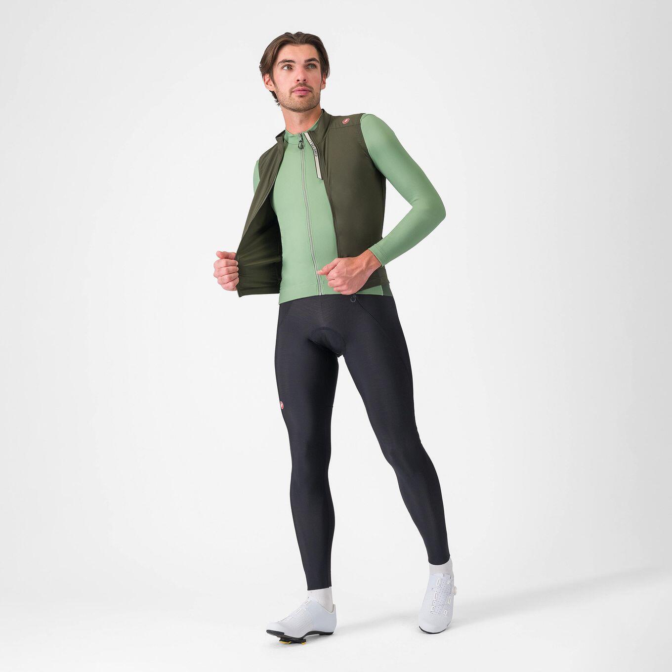 Gilet Coupe-Vent Homme Castelli Espresso Vert 6/6