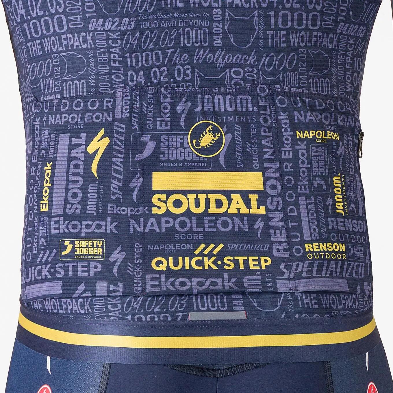 Castelli Wolfpack 1000 Victory Blau/Gold Herren Kurzarmtrikot 4/6