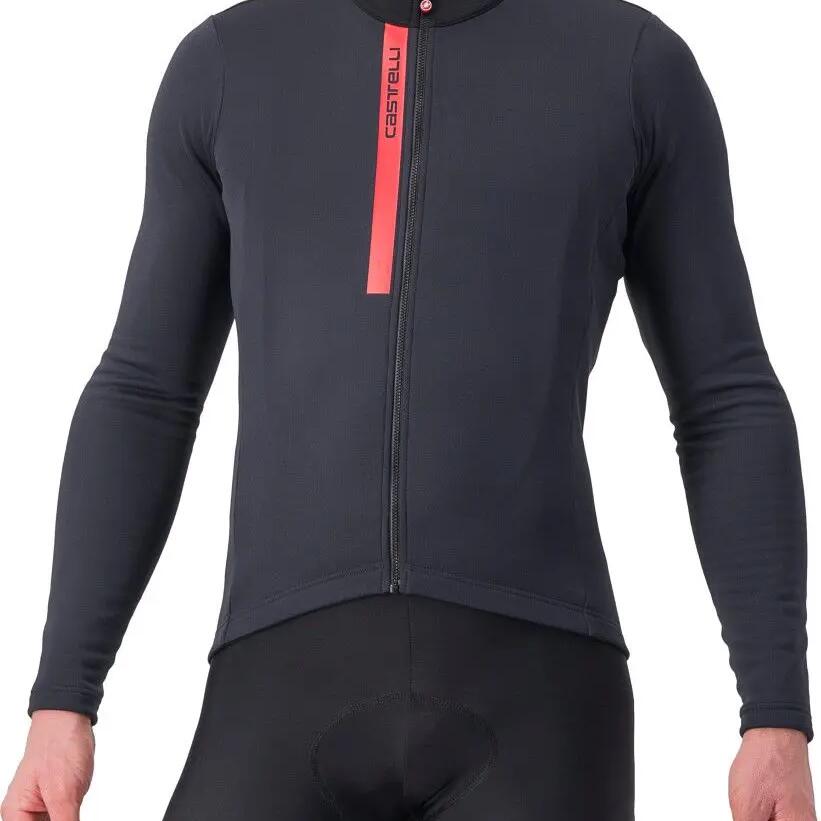 Castelli Entrata Thermal Long Sleeve Jersey Black/Red