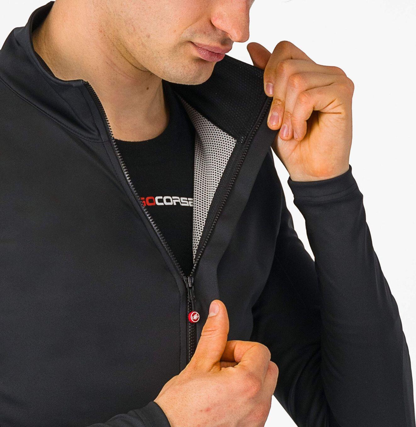 Castelli Perfetto Air Long Sleeve Jas Zwart 3/7