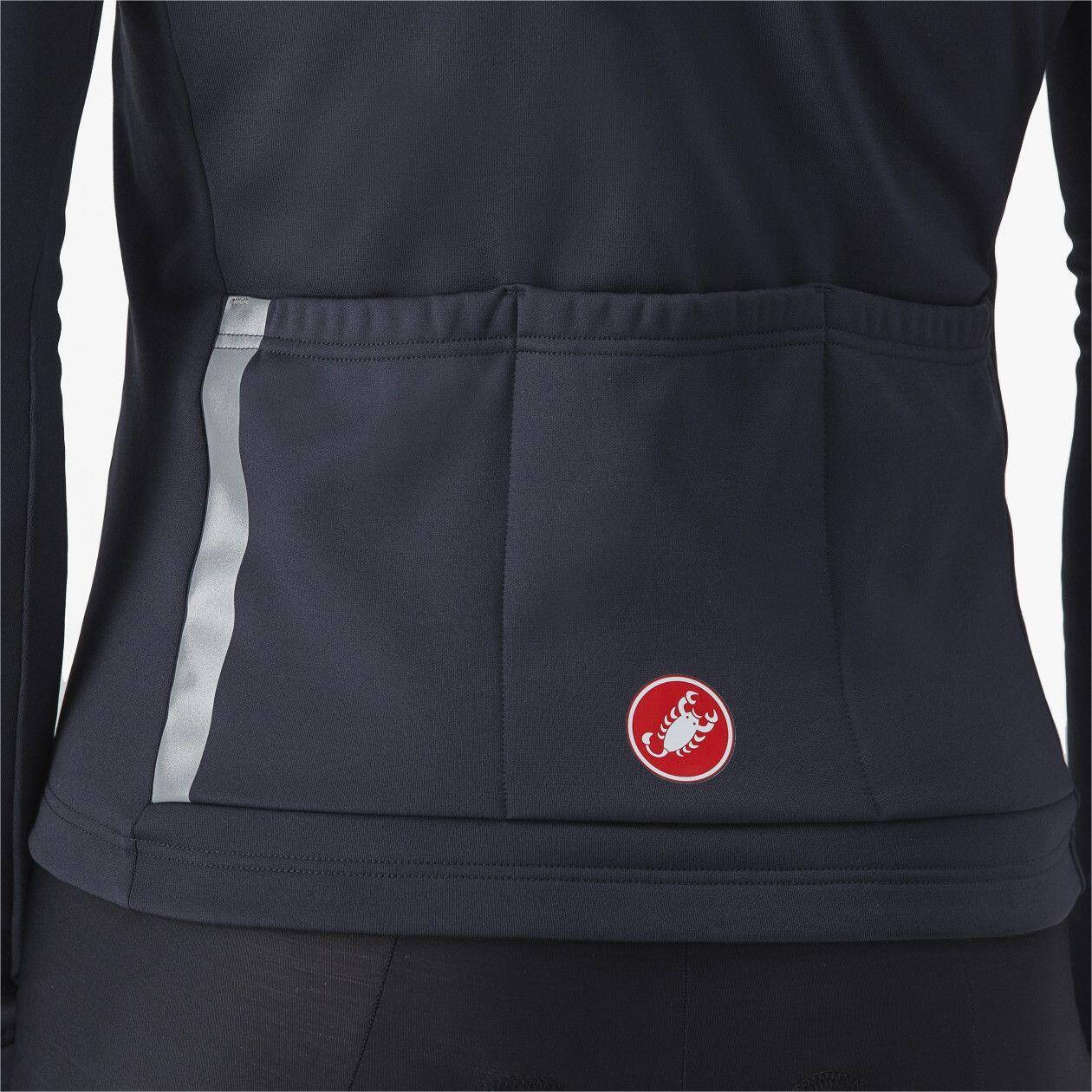 Maglia termica Castelli Entrata a maniche lunghe Nero/Rosso 4/4