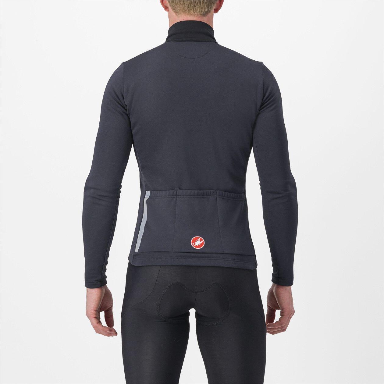 Maglia termica Castelli Entrata a maniche lunghe Nero/Rosso 3/4