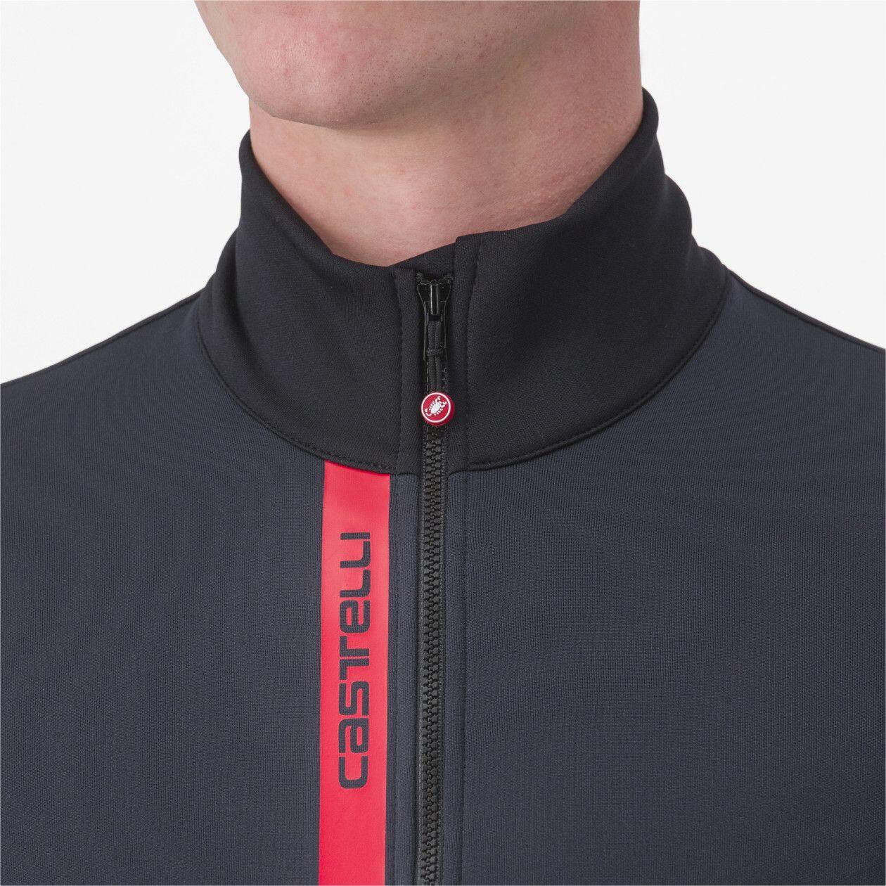 Maglia termica Castelli Entrata a maniche lunghe Nero/Rosso 2/4