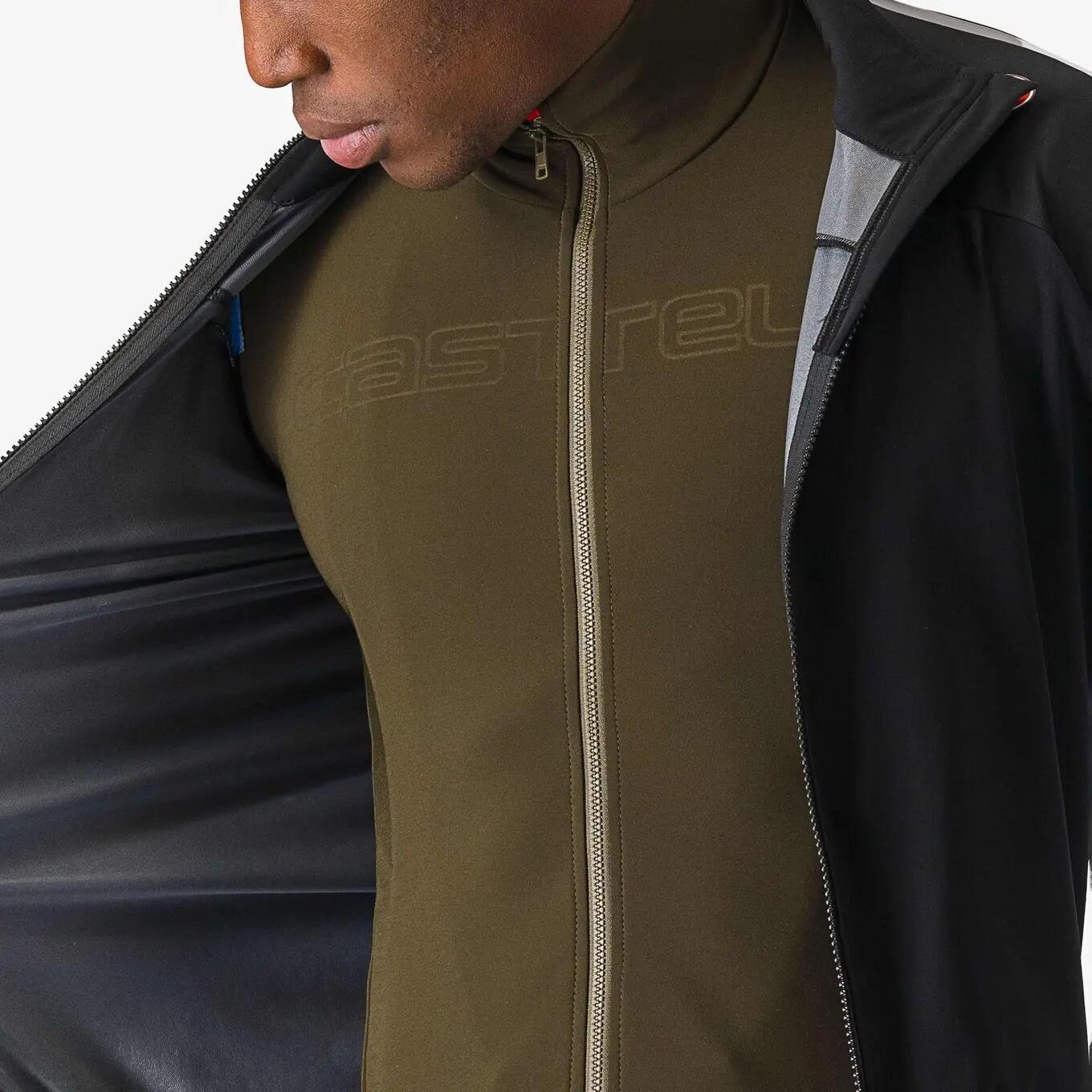 Veste Imperméable Castelli Ultra Rain Cape Noir/Silver 3/5