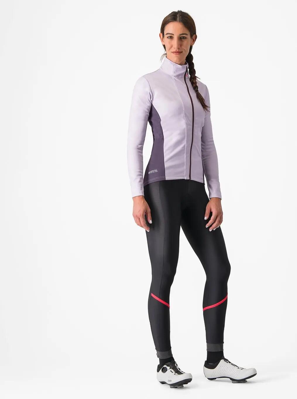 Culote térmico para mujer Castelli Velocissima Negro/Rojo 5/5