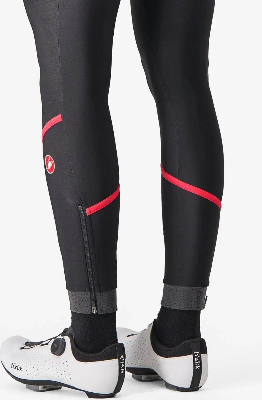 Culote térmico para mujer Castelli Velocissima Negro/Rojo 4/5