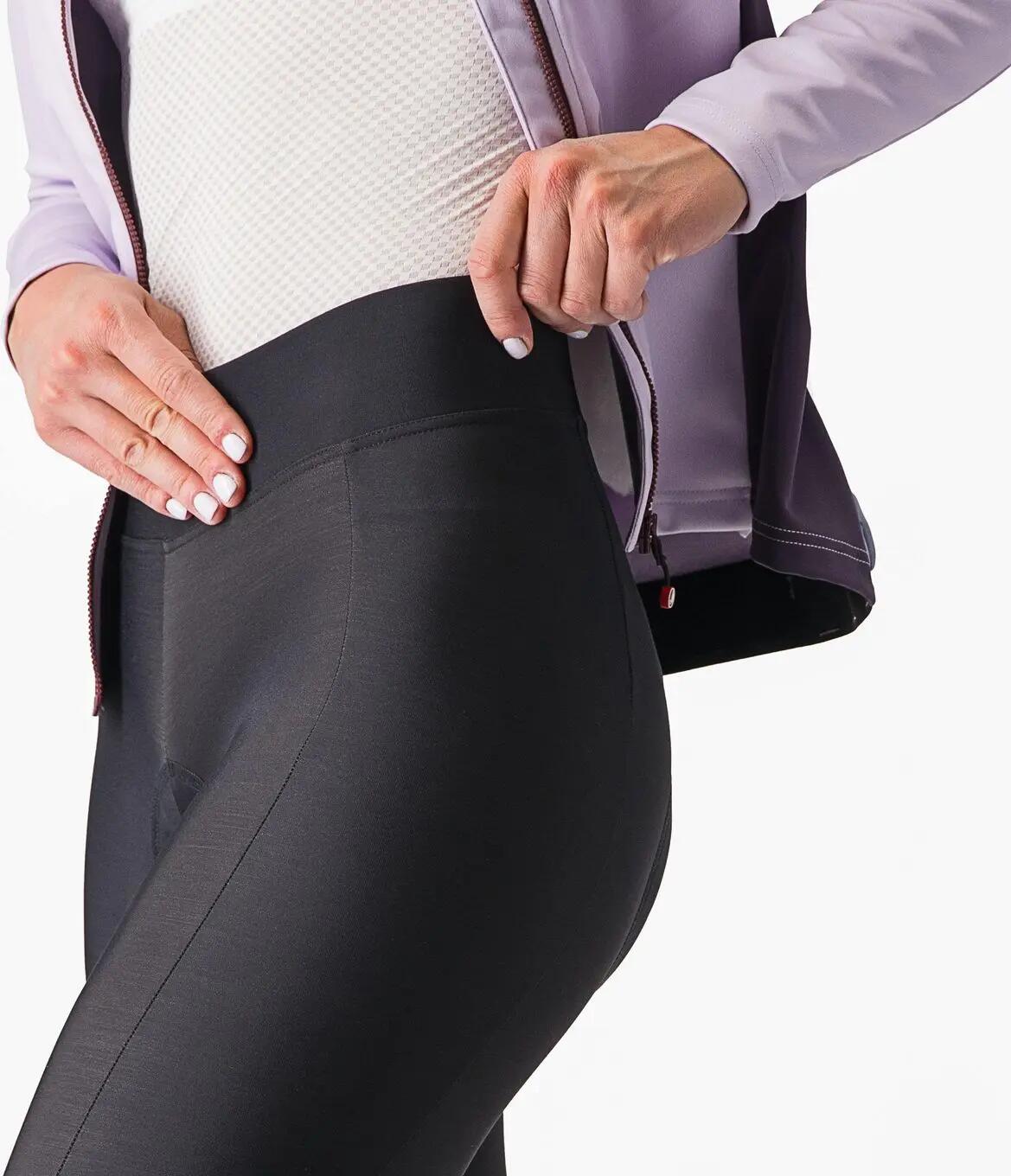 Culote térmico para mujer Castelli Velocissima Negro/Rojo 3/5
