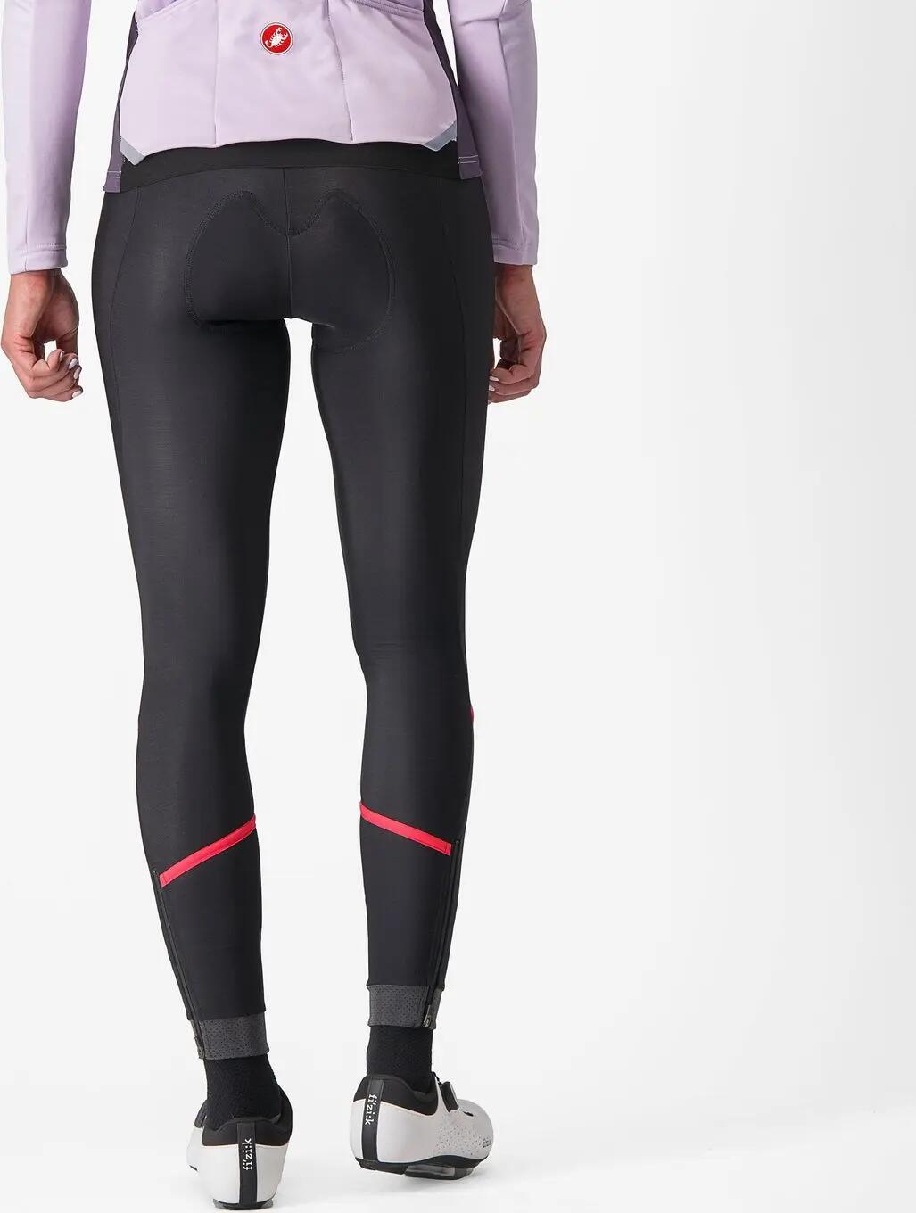 Culote térmico para mujer Castelli Velocissima Negro/Rojo 2/5