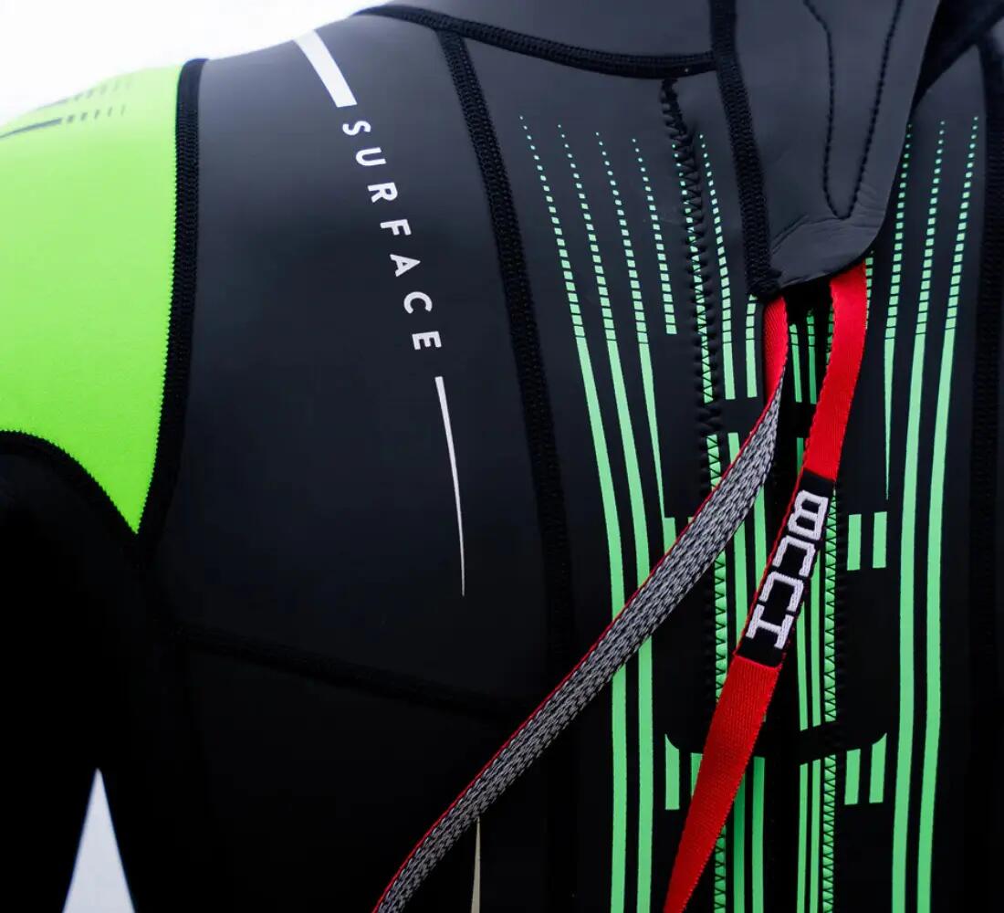 Muta da nuoto da uomo HUUB - Nero/Verde fluo - Taglia L 6/7