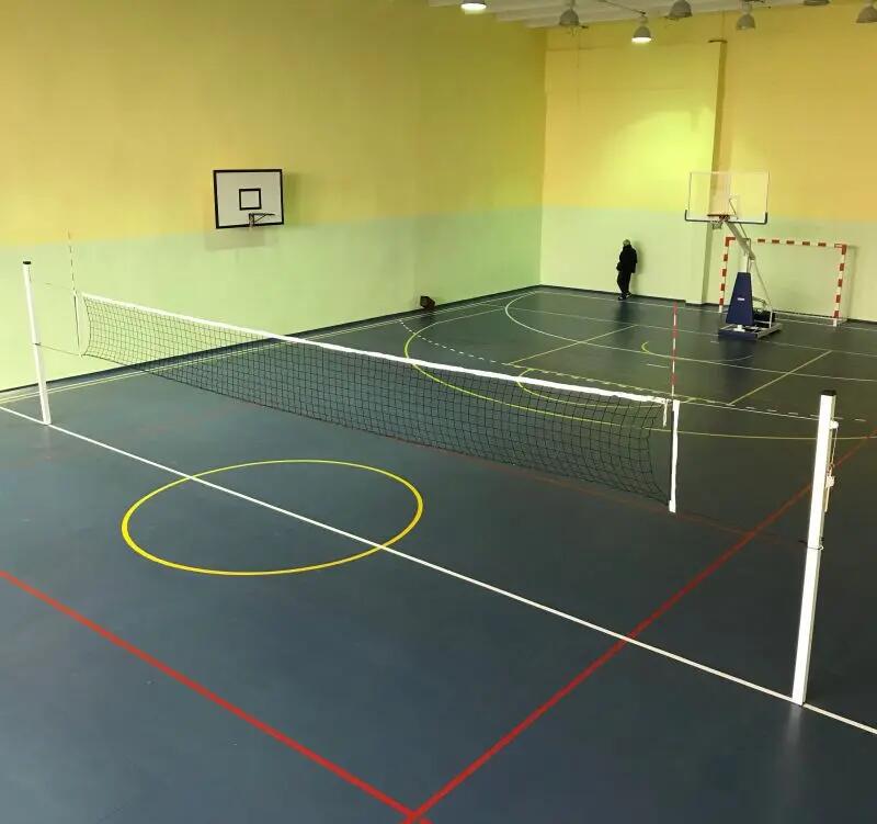 Stalpi volei Anastasia Sport profil aluminiu 80x80 mm cu inaltime reglabila 14/15