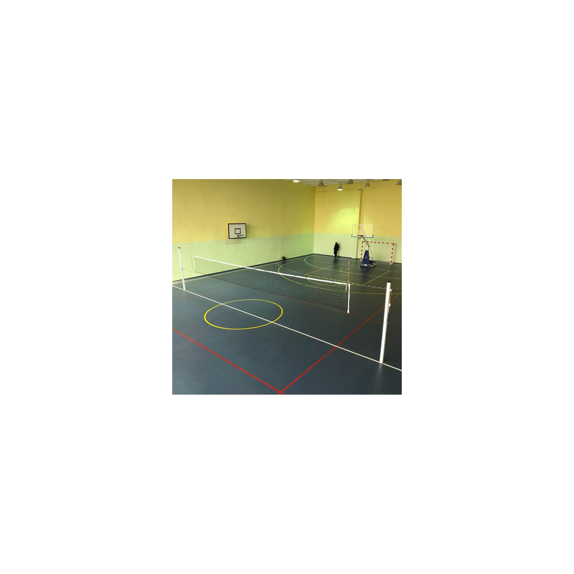 Stalpi volei Anastasia Sport profil aluminiu 80x80 mm cu inaltime reglabila