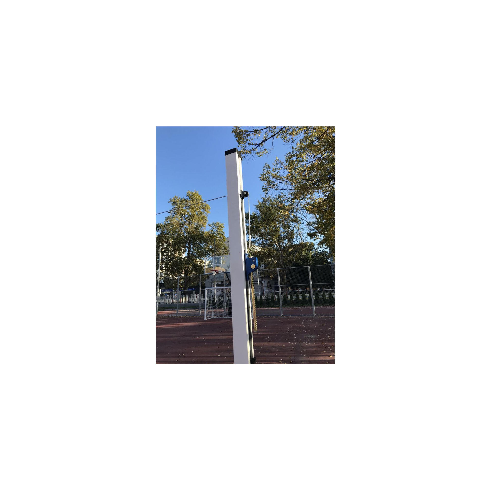 Stalpi volei Anastasia Sport profil aluminiu 80x80 mm cu inaltime reglabila