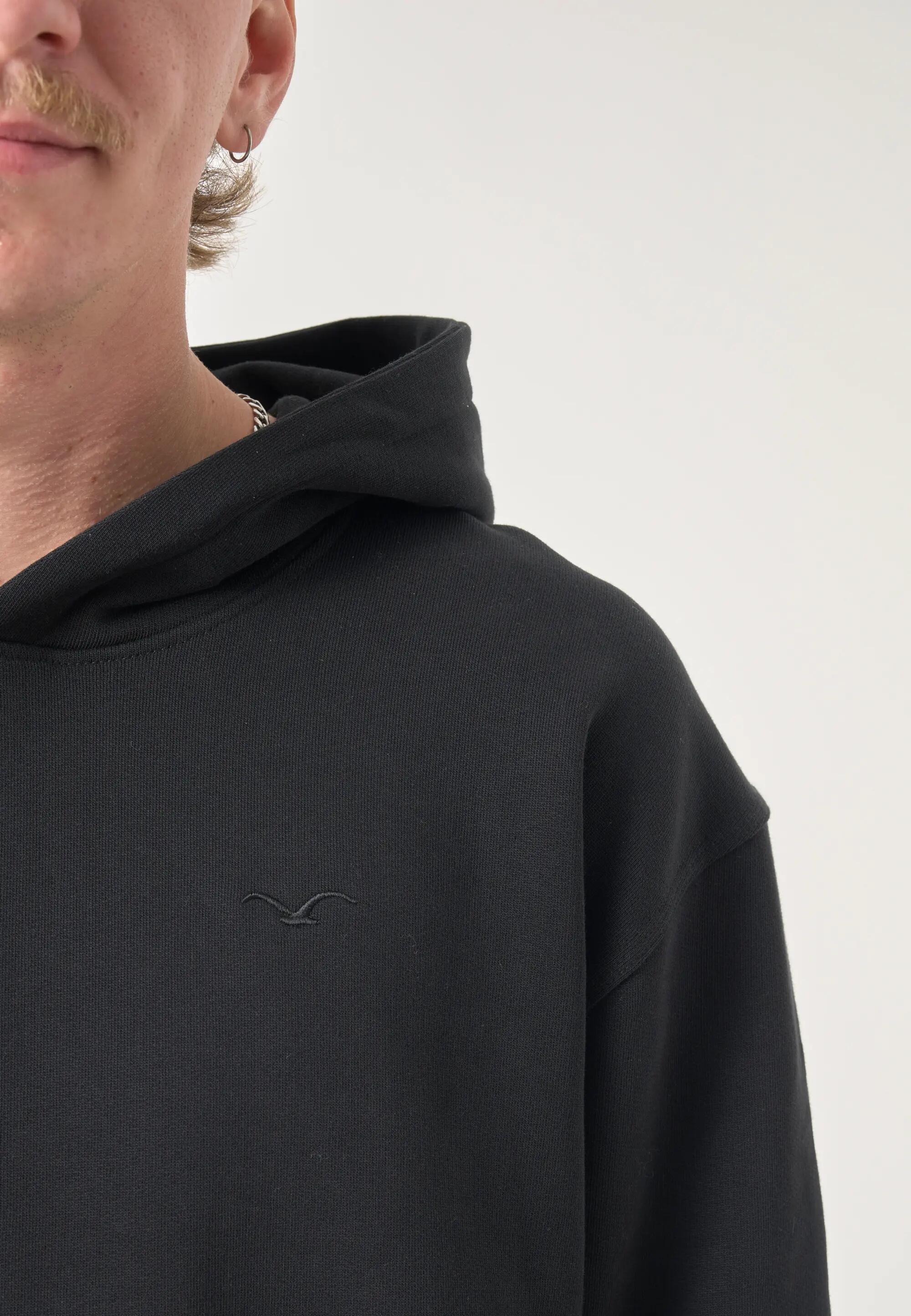 Hoodie Boxy Hooded Ligull Boxy Crop 7/8