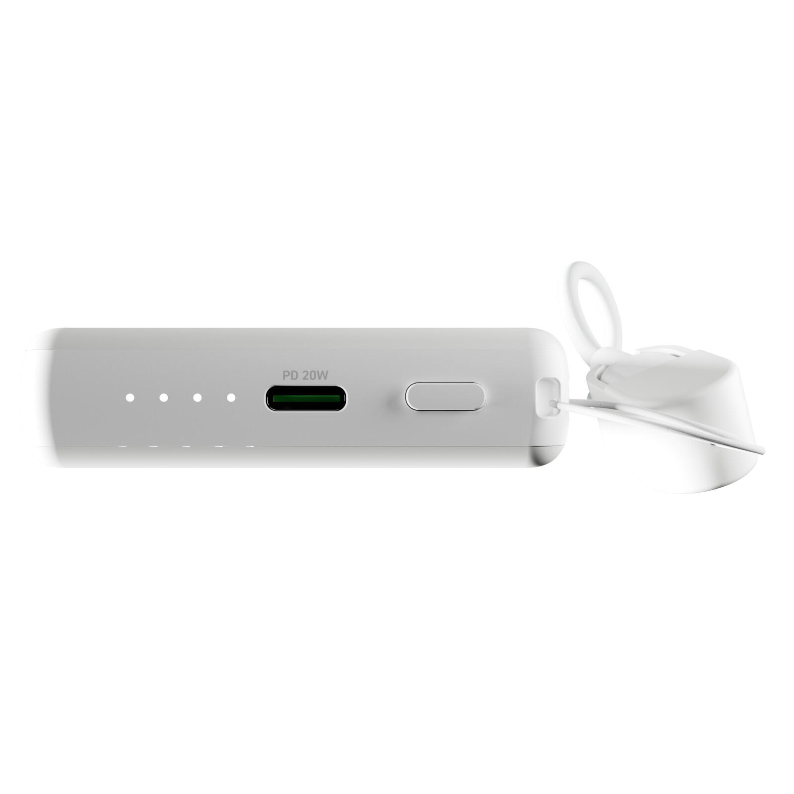 Batterie externe "Power Cube 5" 5000 mAh avec port USB-C et câble amovible 4/7