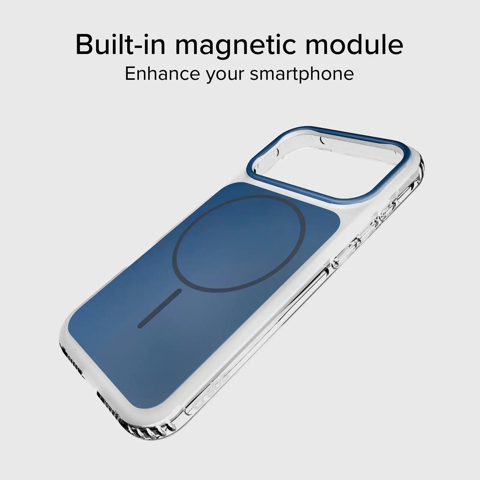 Cover magnetica compatibile con MagSafe con angoli antiurto per iPhone 17 Pro 2/7