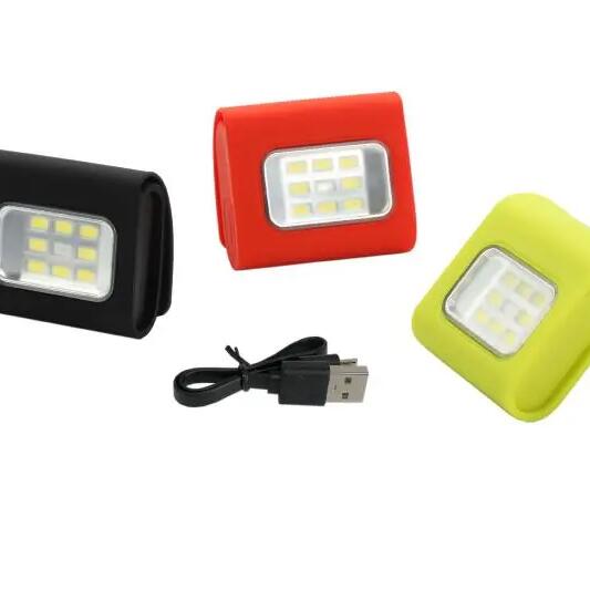 Small rechargeable magnetic signal lamp Toad clip light