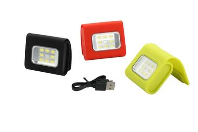 Kleine oplaadbare magnetische signaallamp toad clip light