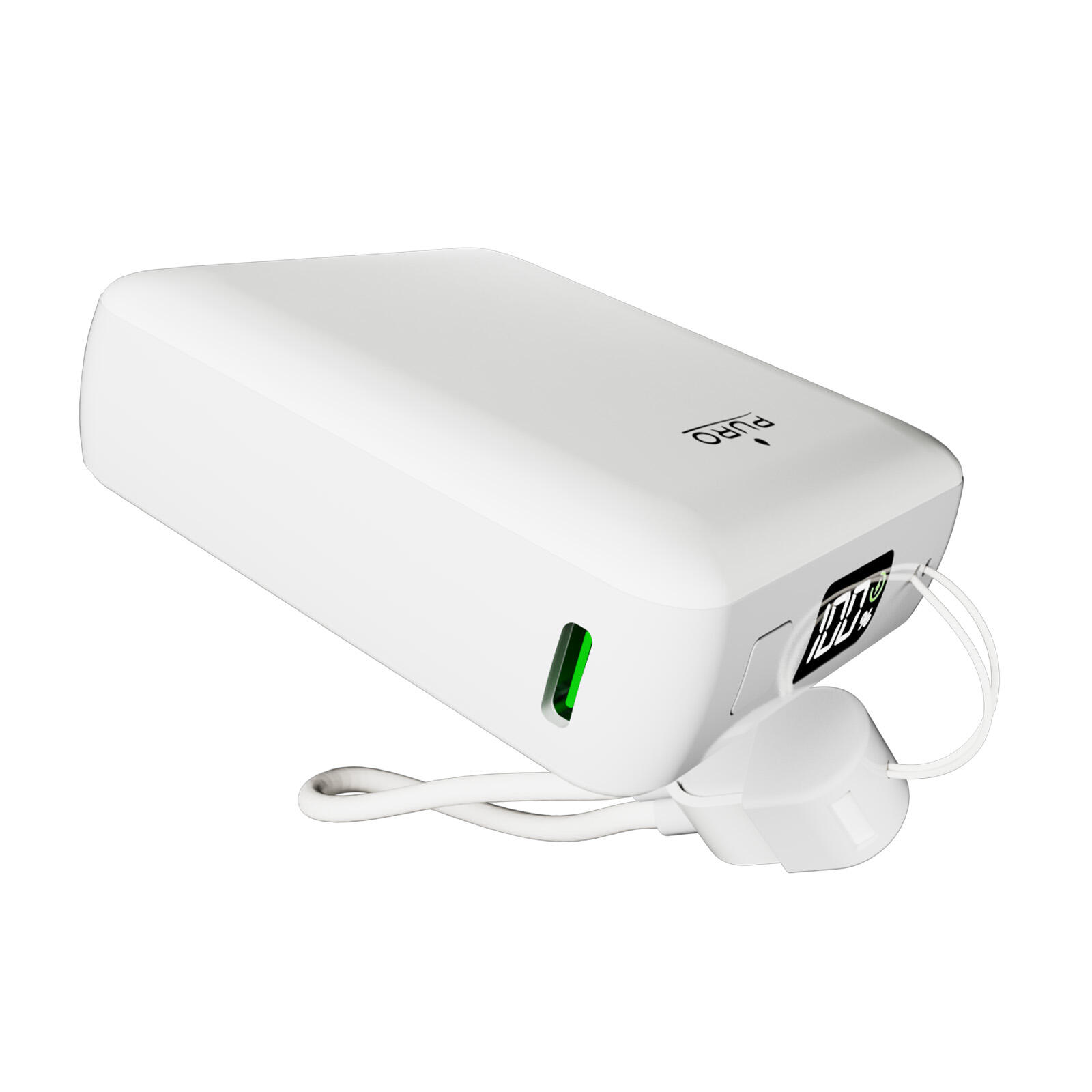 Power Bank 10000 mAh z kablem USB-C i wyświetlaczem LCD 5/7