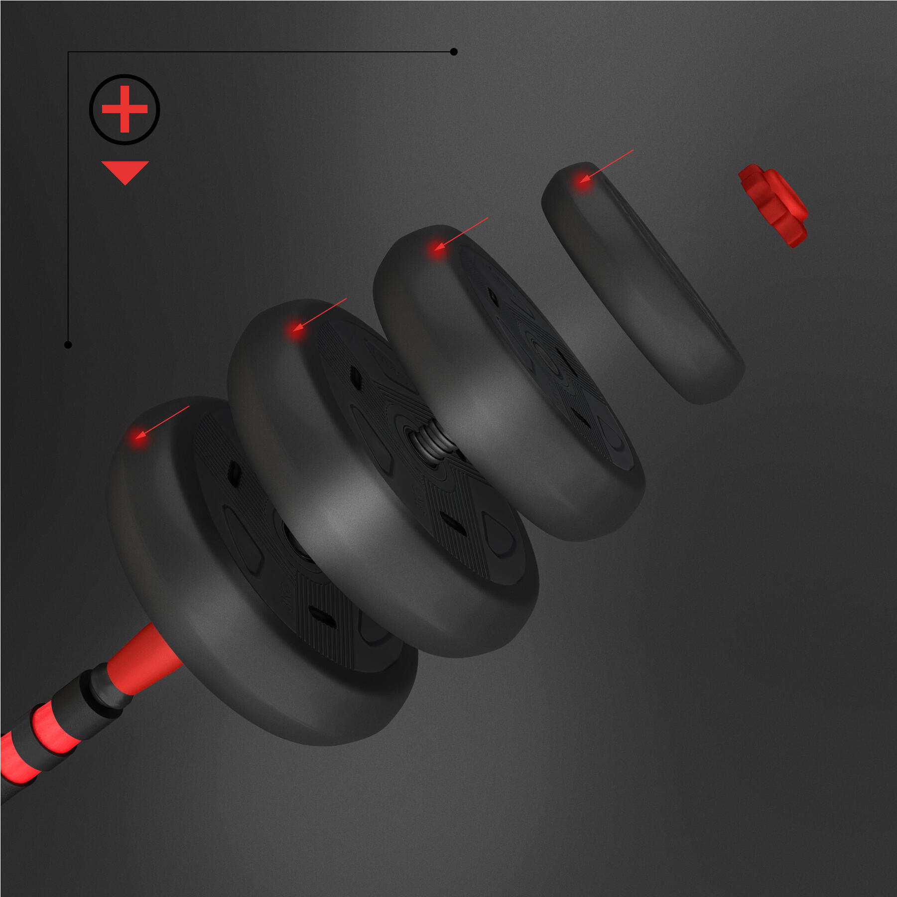 6-in-1 Krachttraining Set - 40 kg 9/11