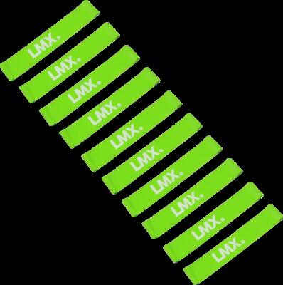 Lmx mini weerstandsband - licht - groen - 10 stuks
