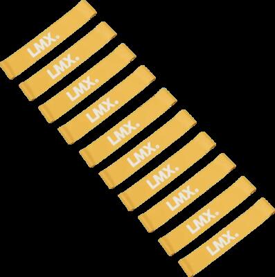 Lmx mini weerstandsband - medium - oranje - 10 stuks
