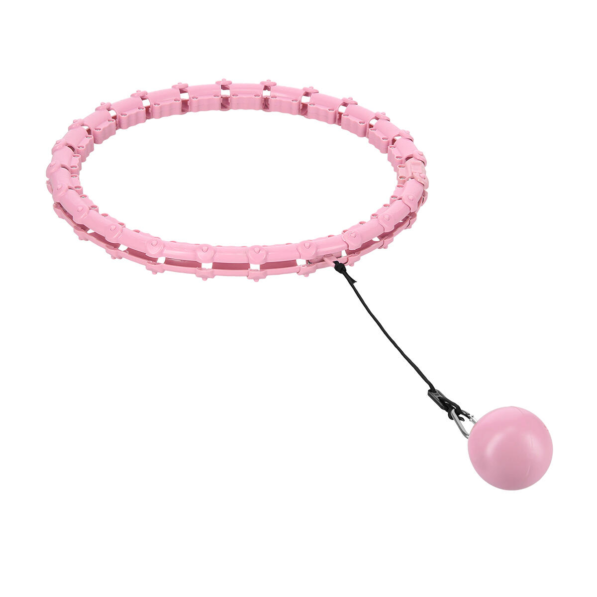 Hula Hoop z Guzikami i Obciążeniem - Różowy 3/10