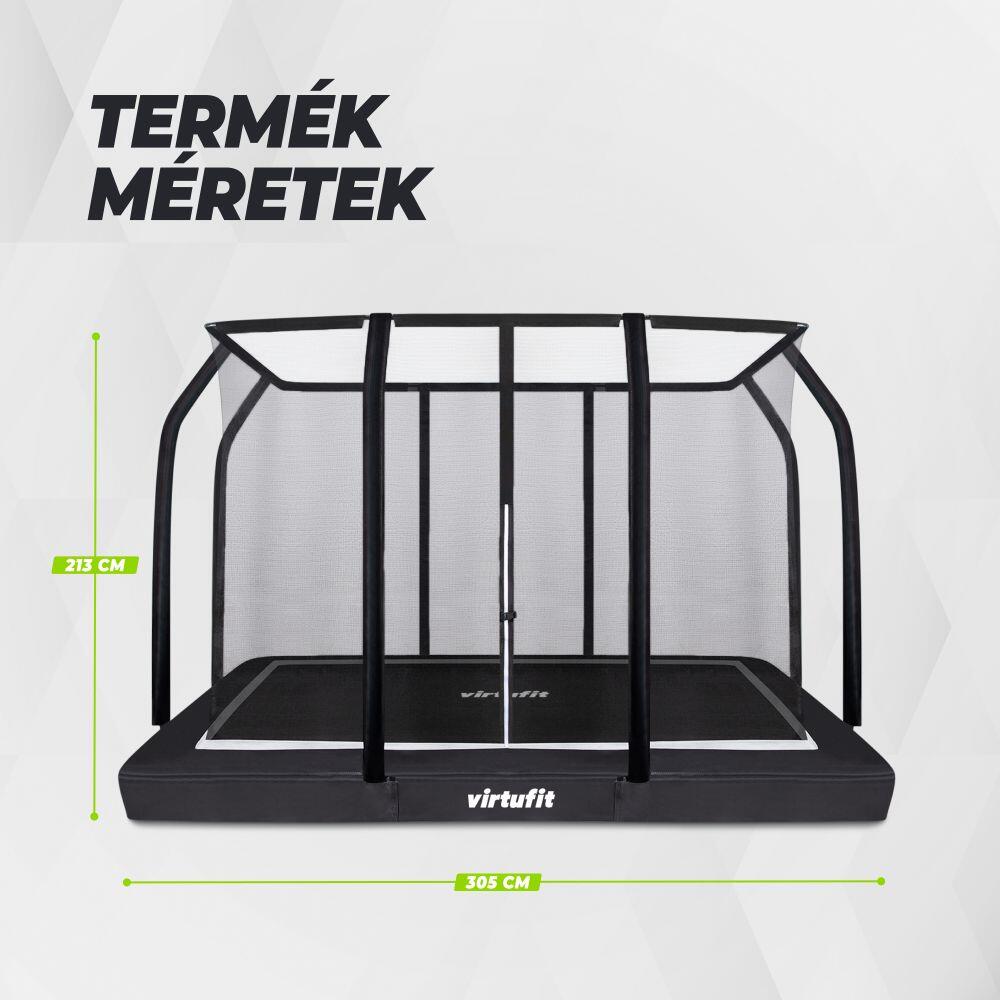 Premium Inground Trampoline met Veiligheidsnet - Rechthoekig - 213 x 305 cm 6/7