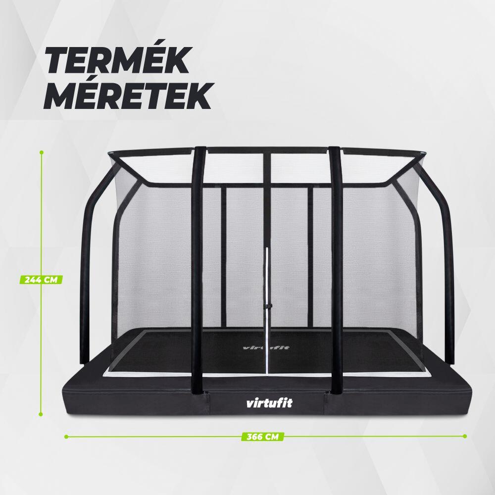 Premium Inground Trampoline met Veiligheidsnet - Rechthoekig - 244 x 366 cm 7/7
