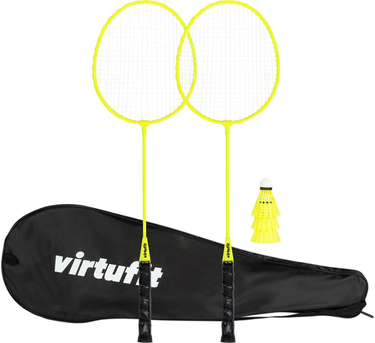 Badminton-Set - 2 Schläger - 3 Federbälle - Inklusive Tragetasche 7/7