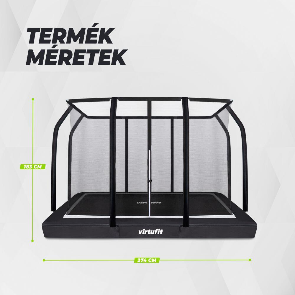 Premium Inground Trampoline met Veiligheidsnet - Rechthoekig - 183 x 274 cm 7/7