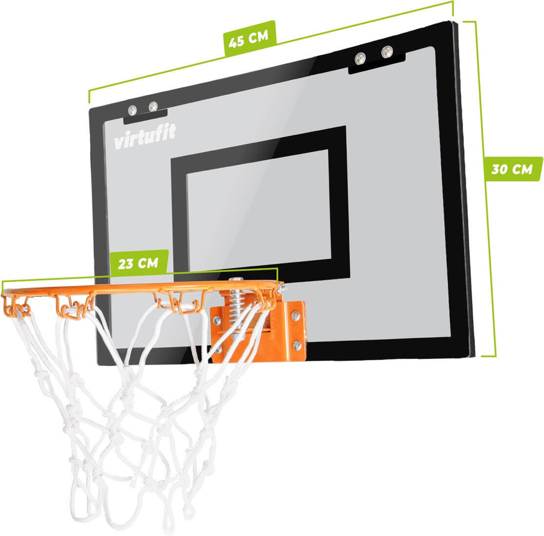 Basketball Backboard - Pro Mini Basketball Backboard with 2 Balls and Pump - Bla 4/7