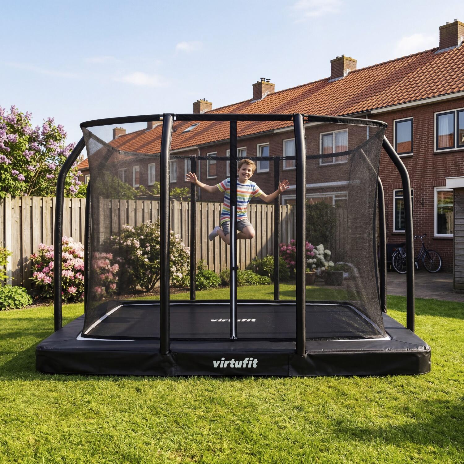 Premium Inground Trampoline met Veiligheidsnet - Rechthoekig - 244 x 366 cm 2/7